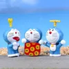 Mini boneca artificial Doraemon Garden Decorações Fadas Jardim Miniatures Gnomes Musgo Micro Paisagismo Tarrariums Resina Artesanato Estatuetas Para Decoração Home