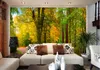 papel de parede personalizado luxo papel de parede floresta gramado paisagem árvores murais de parede 3d