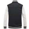 새로운 가을 겨울 Preppy Stye 자켓 캐주얼 루즈 남성 자켓 착용 Mens Faux Leather Jackets Coats