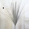 5pcs künstliches Glitzerpulver Tasson Gras für Blumenarrangementszubehör für Home Wedding Garden Dekoration