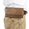Universal Holster Belt Clip midja Man Flip Pu Leather Cover Bag Telefonfodral 4.7 till 6.3inc mobiltelefonfodral för iPhone 11 Pro Max