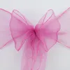 TULLE-stoel Sjaals voor bruiloften Party Prom Quinceanera Event 2017 Custom Colors 30 * 275cm Wedding Supplies Bow