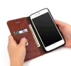 Luxo virar de couro do vintage magnetic phone case slot para cartão carteira capa case para iphone xres xs max 8 galaxy s9 mais a8 2018