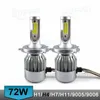 1 Set 72W 7600LM COB-chip C6 LED Koplamp 36 W 3800LM H1 H3 H4 H7 H9 H9 H11 9005 9006 9012 9004 9007 H13 Auto LED Koplamp Gloeilamp