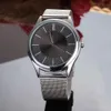 Marka mody zegarek dla srebrnego stalowego metalowego zespołu kwarcowego