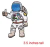 Conception de broderie personnalisée astronaute cosmonaute spaceman rétro brodé applique fer sur patch nouveau style 244P