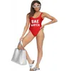 Costumi da bagno da donna all'ingrosso- FishSunDay Women Beautiful Backless Letter Costume da bagno Body Beachwear Costume da bagno Dropping Drop August141