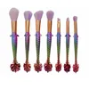 3D Ryby Makijaż Szczotki Zestaw Makeup Szczotki Kosmetyczne Fundacja BB Cream Proszek Blush 7 sztuk Makijaż Narzędzia DHL za darmo