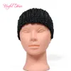 Göra wig flätad keps 70g virka flätor hår wig cap crochet wig caps lätt sy i cornrows cap elastiska virka flätor hår förlängning