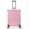 4 Colors Makeup Artist Train Box with LED Lights Station Trolley Studio Wheeled Case with Legs Cosmetic Case with Universal wheels8878501