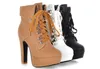 Новая стиль одежда для ботинки горячие продавцы Angle Women High Hell Platform Martin Women Lady Boot