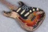 Süper Nadir 10s Özel Mağaza Masterbuilt Sınırlı Ürün Edition Stevie Ray Vaughan Tribute SRV ST ELEKTRİK GİTAR Vintage Sunburst2509535