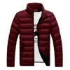 도매 - 2016 가을 겨울 남성 파카 재킷 면화 따뜻한 두꺼운 솔리드 블랙 컬러 코트 남성 outwear 의류 ​​M-5XL