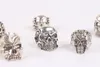 Oversize Gothic Skull Bicker Mixed Styles Lots 50pcs Anti-Silver Rings Men Rings Retro New Jewelry245D