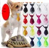 Köpek Giyim Düz Renk Polyester İpek Evcil Hayvan Köpek Köpek Kravat Ayarlanabilir Yakışıklı Bow Tie Bakım Malzemeleri 25 Farklı Renk