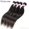 Fastle Hurtownie Indian Proste 4 pc / Lot Brazylijski Peruwiański Malezyjski Mink Virgin Human Hair Bundles Super Jakość Rozsądna cena Pywidenna