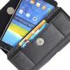 Luxury Universal Holster Belt Clip midja man Flip Pu Leather Cover Bag Telefonfodral för alla mobiltelefoner 4.7 till 6.3 tum