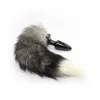 2015 Hot Sale Anal Sex Toys Faux Fur Fox Tail Silicone Butt Plug + Fox Tail For Roleplay Fancy Dress Cosplay Sex Products q0506