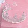 Celebrity Angelababy Wedding Tiarascrown fausse perles ramionnage accessoires de mariée coiffures de mode mariée bijoux de luxe 5483437
