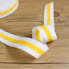2,5 cm Striped Crochet Hög Elastisk Band Breda Flat Ribbons DIY Tillbehör Sy Kläder Garment Tillbehör Webbing