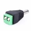 Freeshipping 50Pairs Male Kvinna 2.1x5.5mm DC POWER Plug Jack Adapter Connector för CCTV för LED-bandljus