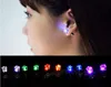 2017 Vente Chaude Nouveauté LED Clignotant Lumière En Acier Inoxydable Strass Oreille Boucles D'oreilles De Mode Bijoux rave jouets cadeau 8 Couleurs LED Boucles D'oreilles