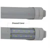 Stock In US + 8ft led r17d Cooler Door Led Tube V-shaped Dual Rows SMD2835 Led Light Tube 270 Angle AC85-265V