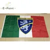 Italia Frosinone FC 3 * 5ft (90cm * 150cm) Poliestere Serie A bandiera Banner decorazione volante casa giardino bandiera Regali festivi