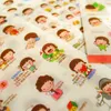 Wholesale- Wholesales 6 Sheets / Pack Momoi Girl Ver2 DIY Korean Style Notebook Paper Sticker For Notebook Scrapbooking Mobile Phone