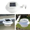 3LED Outdoor Light Fence Gutter Roof Wall Lamps Solar powered Automatic Light IP44 for Garden Yard