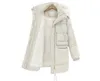 Storstorlek Kvinnor Tjock Down Jacket Down Girls Long Lamb's Wool Jacket Stor storlek Kvinnors