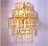 Luxury Room Lights Crystal Wall Sconces Living Room Wall Sconce Bedside Wall Light Lamp 5 Lights W.35 x H.26cm