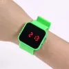 Square plastic shell, LED watch, fashion, hot stock, , LED, mirror, watch wholesale