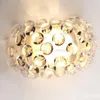 Design moderno luz arandela lâmpada bola de acrílico iluminação caboche grânulo led r7s lâmpada âmbar claro grânulo el cafe8360587