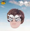 Pumpkin skull ghost bat paper glasses halloween decorations for halloween costumes party favors glass prop trick toy5593019