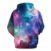 All'ingrosso-nuovo 2016 colorato spazio galassia felpe con cappuccio felpe 3d nebulosa all over stampa con cappuccio Pullover felpa con cappuccio cappotto uomo donna abbigliamento sportivo