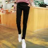 New 2017 spring autumn Cheap Hip hop pencil pants Skinny jeans men solid leg Slim fit Grey Denim Teenager biker jeans 28-34