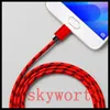 Premium Micro USB Typ C Kabel ładujący Nylon Pleciona Szybka Ładowarka USB 3.3ft 1m dla Androida Samsung Nexus HTC Motorola Huawei