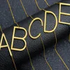 Roestvrij staal A-Z Engelse alfabet Initi￫le ketting Silver Gold Chains hoofdletter Hangletter Fashion sieraden voor vrouwen Will en Sandy