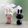 DIY Couples Miniaturen Tuin Decoraties Mini Cute Rabbit Fairy Garden Figurines Kunstmatige Hars Micro Landschap voor Woondecoratie