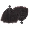 Tanie 9a Dziewiczy Mongolski Kinky Kręcone Włosy Bielone Węzły 100% Afro Kinky Kręcone Human Virgin Hair Bundles No Sheding No Plątany