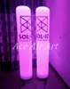 양질의 화려한 RGB 조명 팽창 식 기둥 LED 컬러 기둥은 이벤트 Decoraiton을위한 로고와 중국에서 만들어졌습니다.