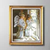 The angels will also need comfort, DIY Western style Cross Stitch kits Needlework embroider Sets, Counted Print on canvas DMC 11CT 14CT