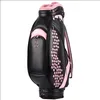 Det nyaste kvinnliga märket Professional Black Grenn Golf Bag Limit Golf Ball Bag Stand Pu Leather Club Bag Golf Cart Bag9668487