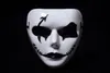 Hip-Hop GHOST DANCE Masque Peint à la main Blanc Popping Face Masque Halloween Party Carnavals Sangle Réglable Masque Pour Homme et Femme