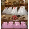 Chair Covers chair sash bows ribbons wedding party venue decrations Wedding Cover Banquet Decoration silver plates party wedding decorations