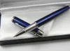 2pc office IM Series Blue With Silver Arrow Clip cadeau stylo à bille roulante en métal