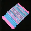 Hurtownie- 100/240 Grit Sanding Pilnik Plik 1.3x6cm 100 sztuk Różowy / Niebieski Dwa Kolory Prosta Krawędź Kij Nail Art Salon Glitter Narzędzia