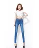 Wholesale- New Fashion Plus Size Jeans Women Pencil Pants High Waist Jeans Sexy Slim Elastic Skinny Pants Trousers Fit Lady Jeans