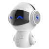 50st nyaste söt bärbar robot Bluetooth-högtalare stereo handsfree brus avbryta aux tf mp3 musikspelare mobiltelefon samtal